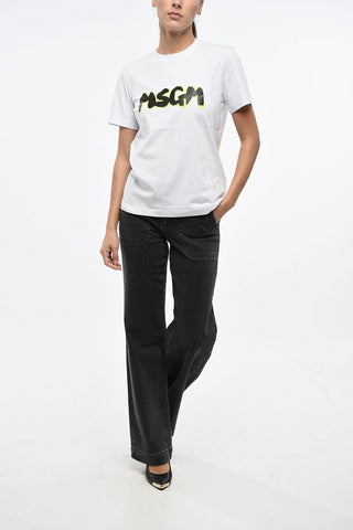 Oversized Crewneck T-Shirt with Front Logo