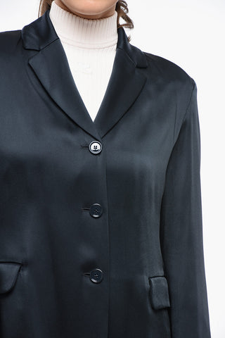 S Slim-Fit Satin-Blazer GUIDO