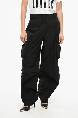 와이드 카고 팬츠 톤온톤 로고