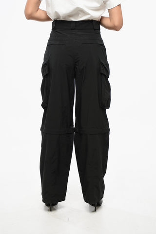 와이드 카고 팬츠 톤온톤 로고