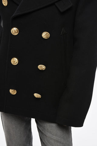 Doppelreihiger Peacoat mit goldenen Knöpfen