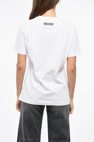 COUTURE! Baumwoll-T-Shirt mit kontrastierendem Print