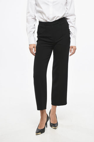 S Pantaloni Cropped Fit VIOLA con Passanti