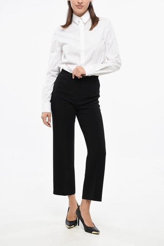 S Pantaloni Cropped Fit VIOLA con Passanti