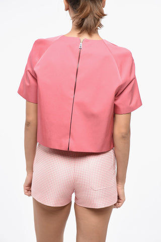 Crop Top Foderato RADZMIR in Misto Lana