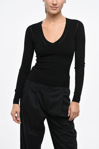 Maglia NADAR in Tessuto Stretch con Design Traforato
