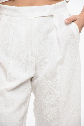 Pantaloni Palazzo LARINGE Effetto Stropicciato