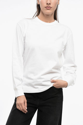 Solid Cotton Crewneck T-Shirt