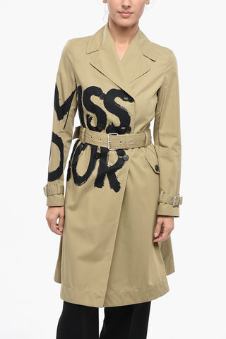 더블브레스트 트렌치코트 MISS DIOR 코튼