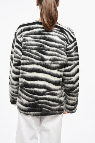 Striped Merino Wool Crewneck Sweater
