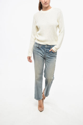 Rhinestone Virgin Wool DANI Crew-neck Sweater