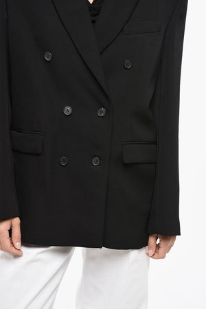 버진 울 오버사이즈 더블 브레스트 블레이저