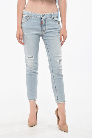 Jeans Crop TWIGGY Distressed 14cm