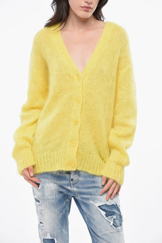 Maxi Cardigan Openwork con Scollo a V