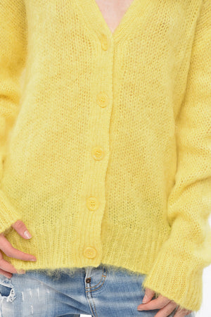 Maxi Cardigan Openwork con Scollo a V