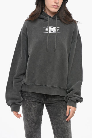 Cotton Hoodie with Embossed Logo