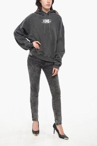 Cotton Hoodie with Embossed Logo