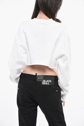 ICON Crew-Neck Sweatshirt COOL Cropped Two-Tone