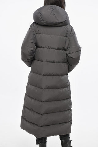 롱 패딩 CLOUD GIANT 단색 후드