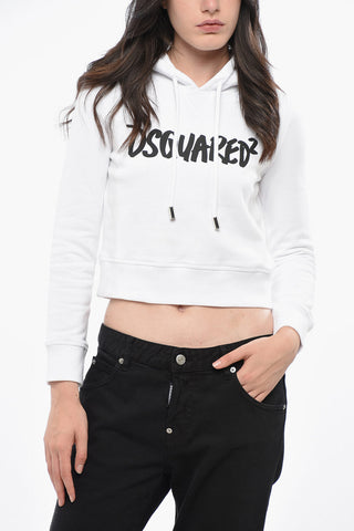 Felpa Hoodie MINI FIT Crop con Logo