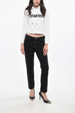 Felpa Hoodie MINI FIT Crop con Logo