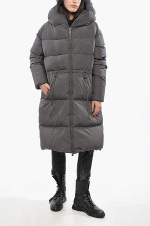 Piumino Lungo CLOUD105 con Cappuccio e Coulisse Regolabili