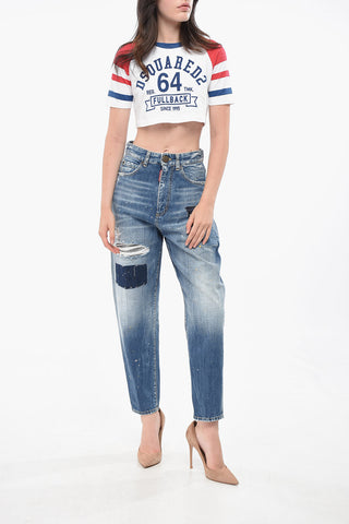 Regular Fit Jeans SASOON Vintage Effect 15cm
