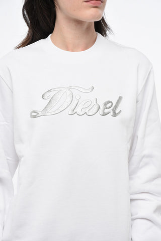 RED TAG Brushed Cotton Sweatshirt with Lamé Print