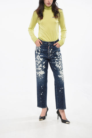 Jeans Acid-Wash Effect BOSTON with Strass 19cm