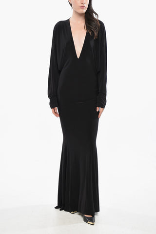 Maxi Dress DOLMAN Scollo a V 