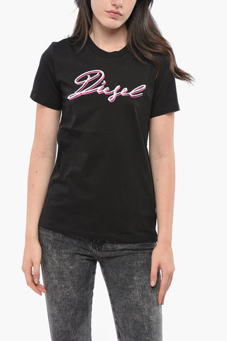 T-Shirt mit Rundhalsausschnitt SILY aus Baumwolle mit besticktem Logo