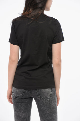 T-Shirt mit Rundhalsausschnitt SILY aus Baumwolle mit besticktem Logo