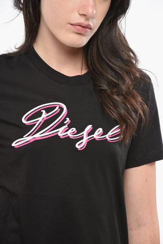 T-Shirt mit Rundhalsausschnitt SILY aus Baumwolle mit besticktem Logo