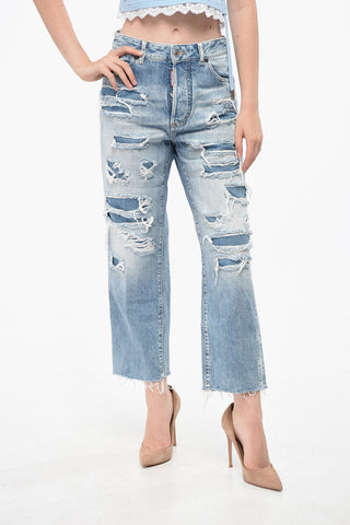 Jeans BOSTON Distressed ad Orlo Sfrangiato 20cm