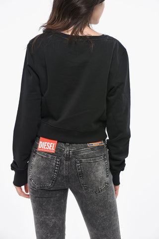RED TAG Crewneck Sweatshirt SLIMMY with See-Through Detail