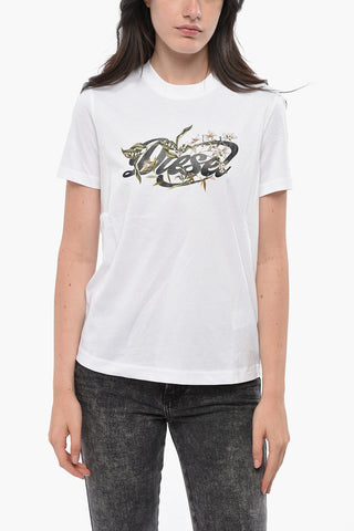 T-Shirt mit Rundhalsausschnitt aus Baumwolle GARDEN