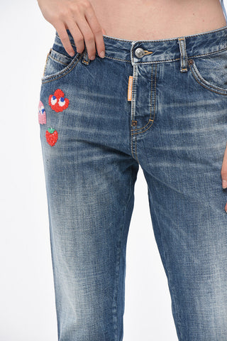 PAC-MAN Regular Fit Jeans COOL GIRL with Embroidery 15cm