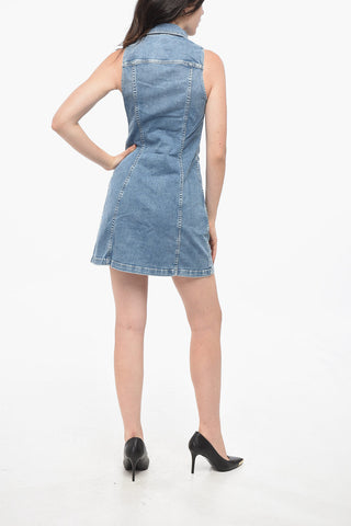 Ärmelloses Denim-Hemdblusenkleid NOEMI