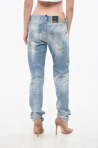 Distressed Jeans 24/7 Regular Fit with Logo Button 17cm