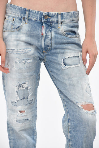 Distressed Jeans 24/7 Regular Fit with Logo Button 17cm