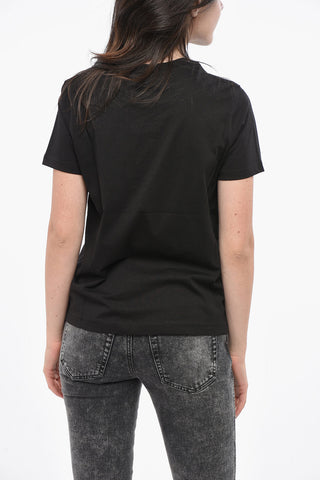 Cotton Crew-Neck T-Shirt with Print