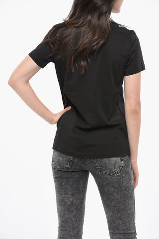T-Shirt Girocollo SILY in Cotone con Logo Lamè