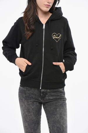 Brushed Cotton Full-Zip Hoodie REGGY