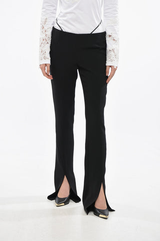 ICON Tailored Trousers with Belt and Ankle Slit