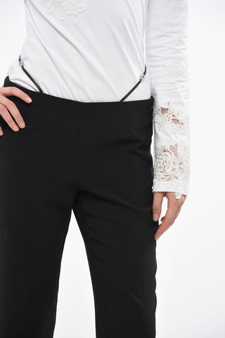 ICON Tailored Trousers with Belt and Ankle Slit