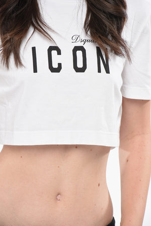 ICON Crew-Neck T-Shirt COOL Cropped Two-Tone
