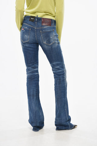 Boot-Cut-Jeans mit mittlerer Bundhöhe 24cm