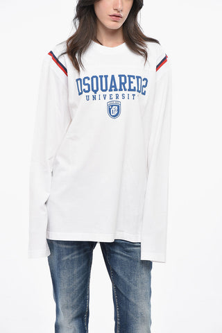 Crew-Neck T-Shirt VARSITY FIT Oversized Long-Sleeve