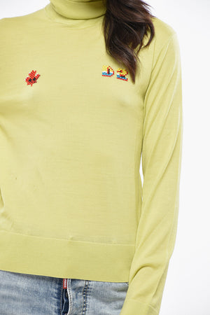 Virgin Wool Turtleneck Sweater GOOD GAME