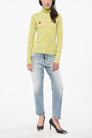 Virgin Wool Turtleneck Sweater GOOD GAME
